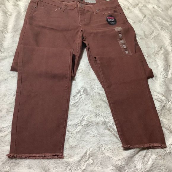 NWT aeropostale rust distressed ankle jegging size 8 - Picture 5 of 8